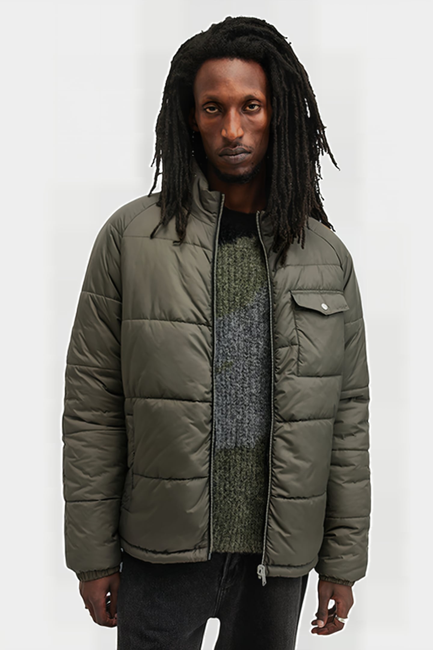 GRIFFIN REV JACKET ARMY GREEN/BLACK 7