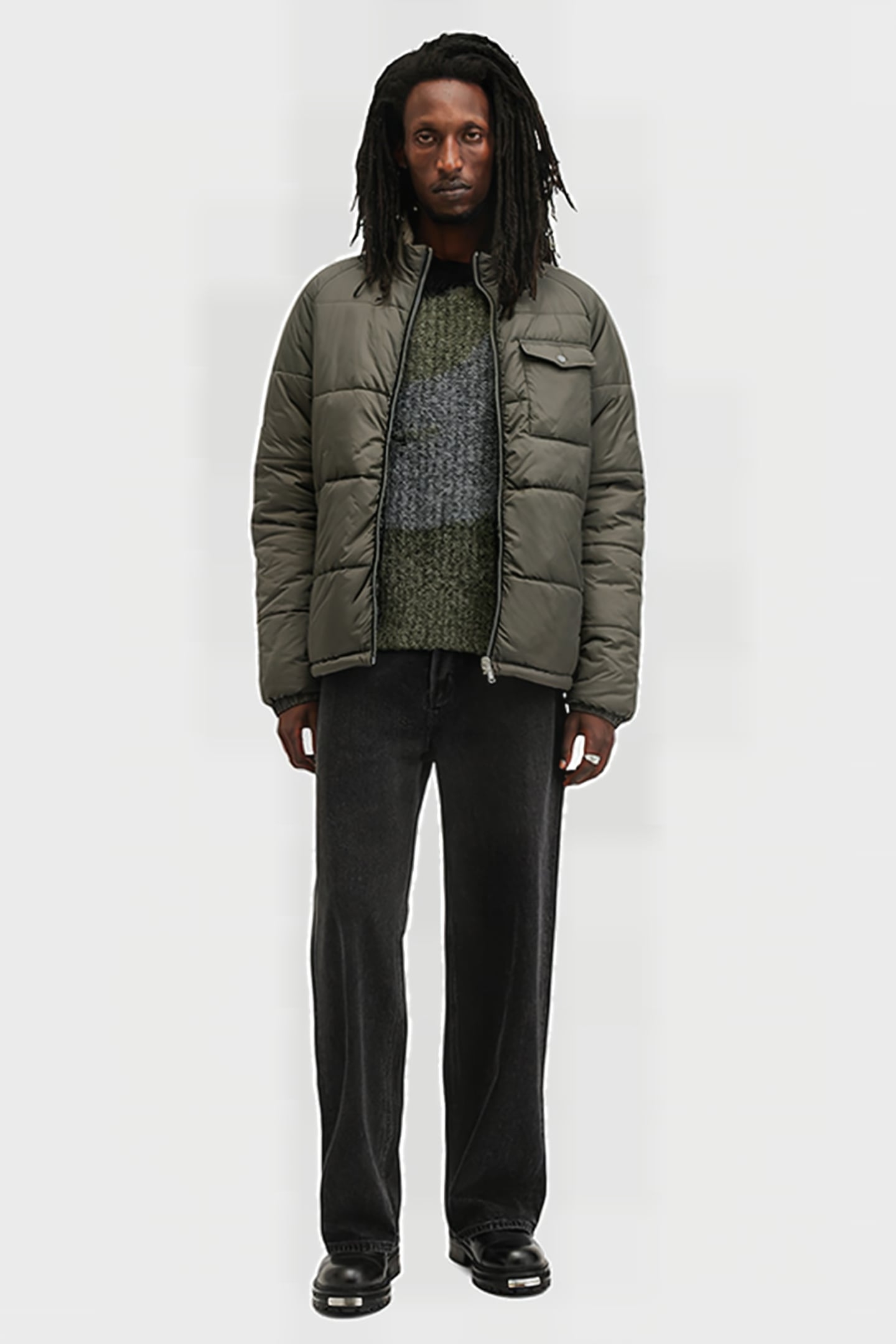 GRIFFIN REV JACKET ARMY GREEN/BLACK 3