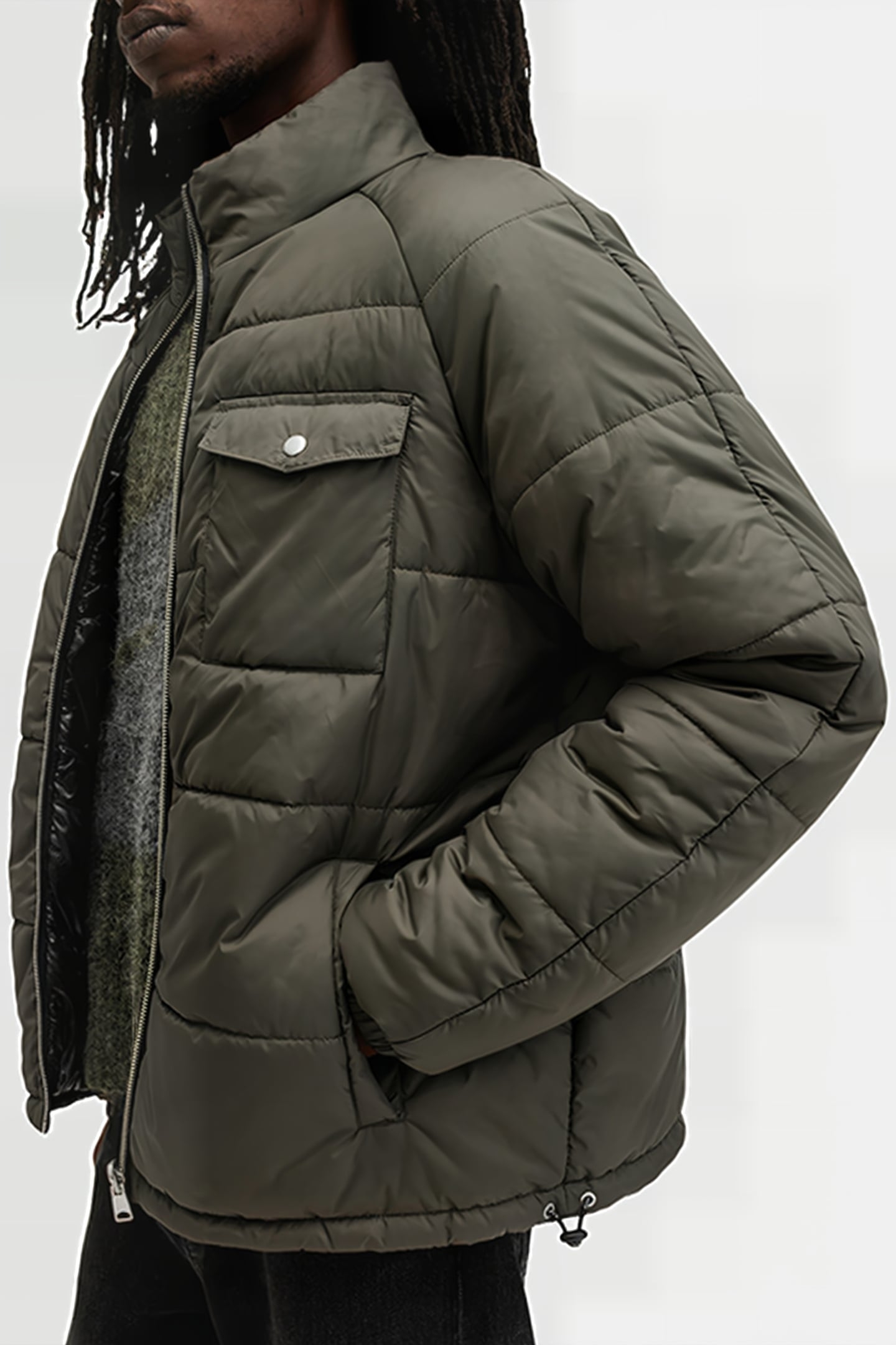 GRIFFIN REV JACKET ARMY GREEN/BLACK 8