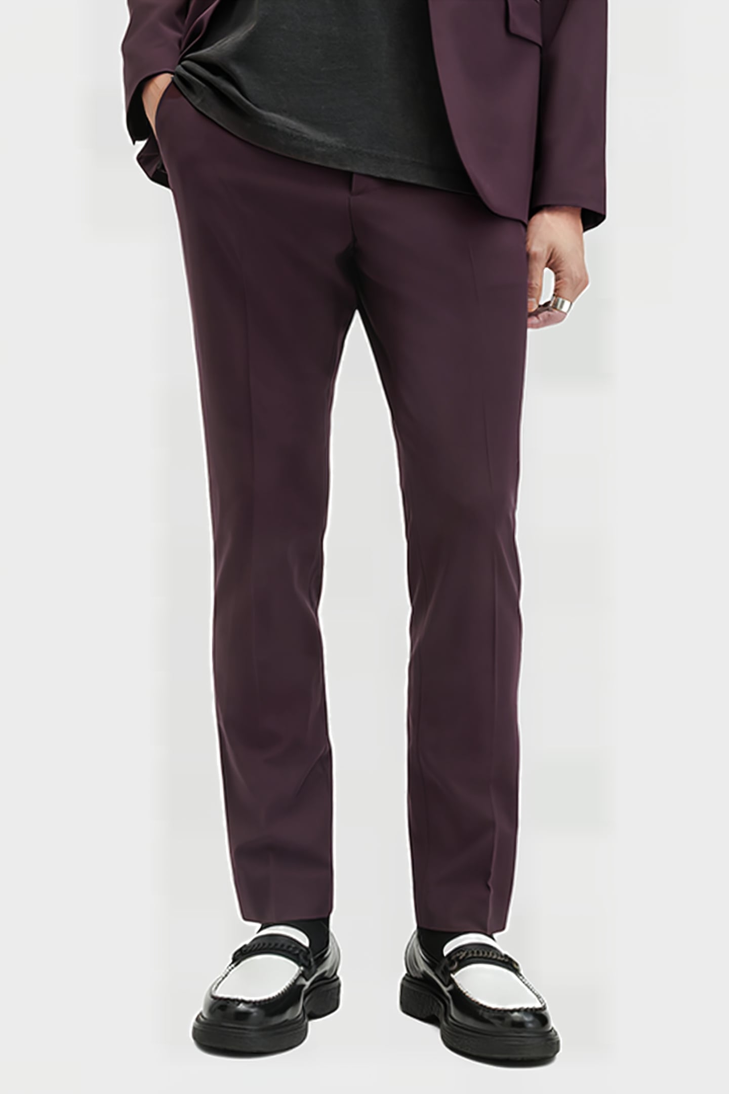 LISLE TROUSER PORT PURPLE 1