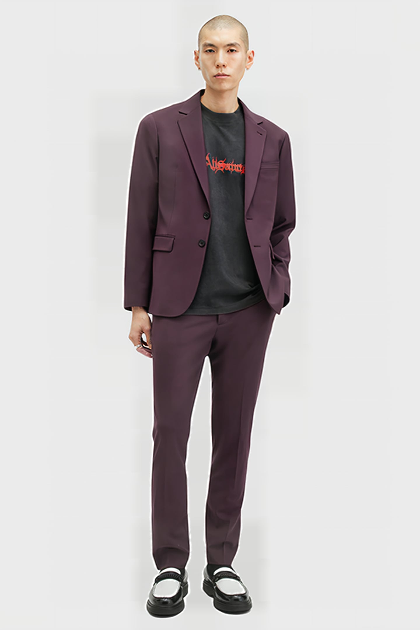 LISLE TROUSER PORT PURPLE 3