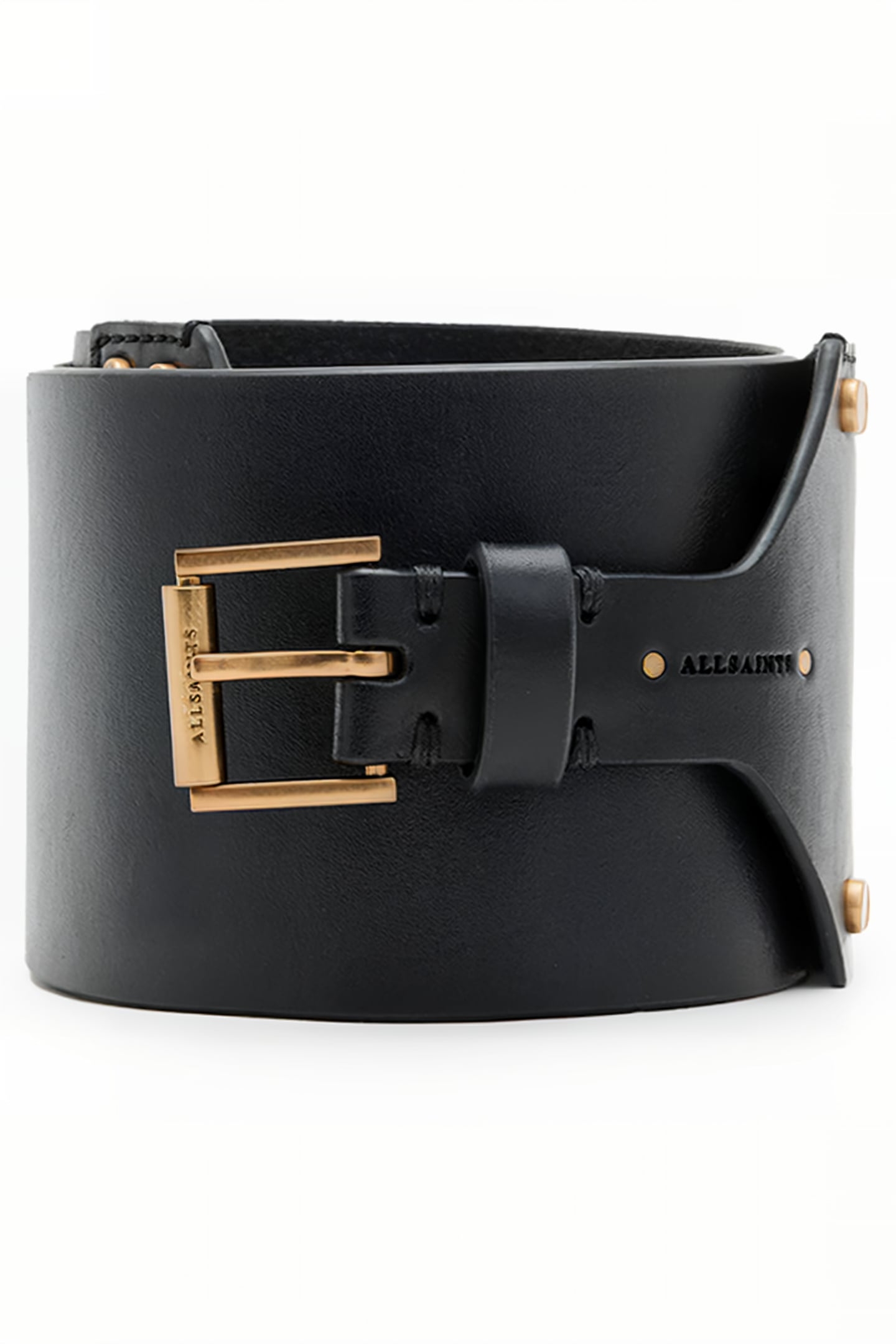 EDEN WAIST BELT PATENT BLACK/BRASS 1