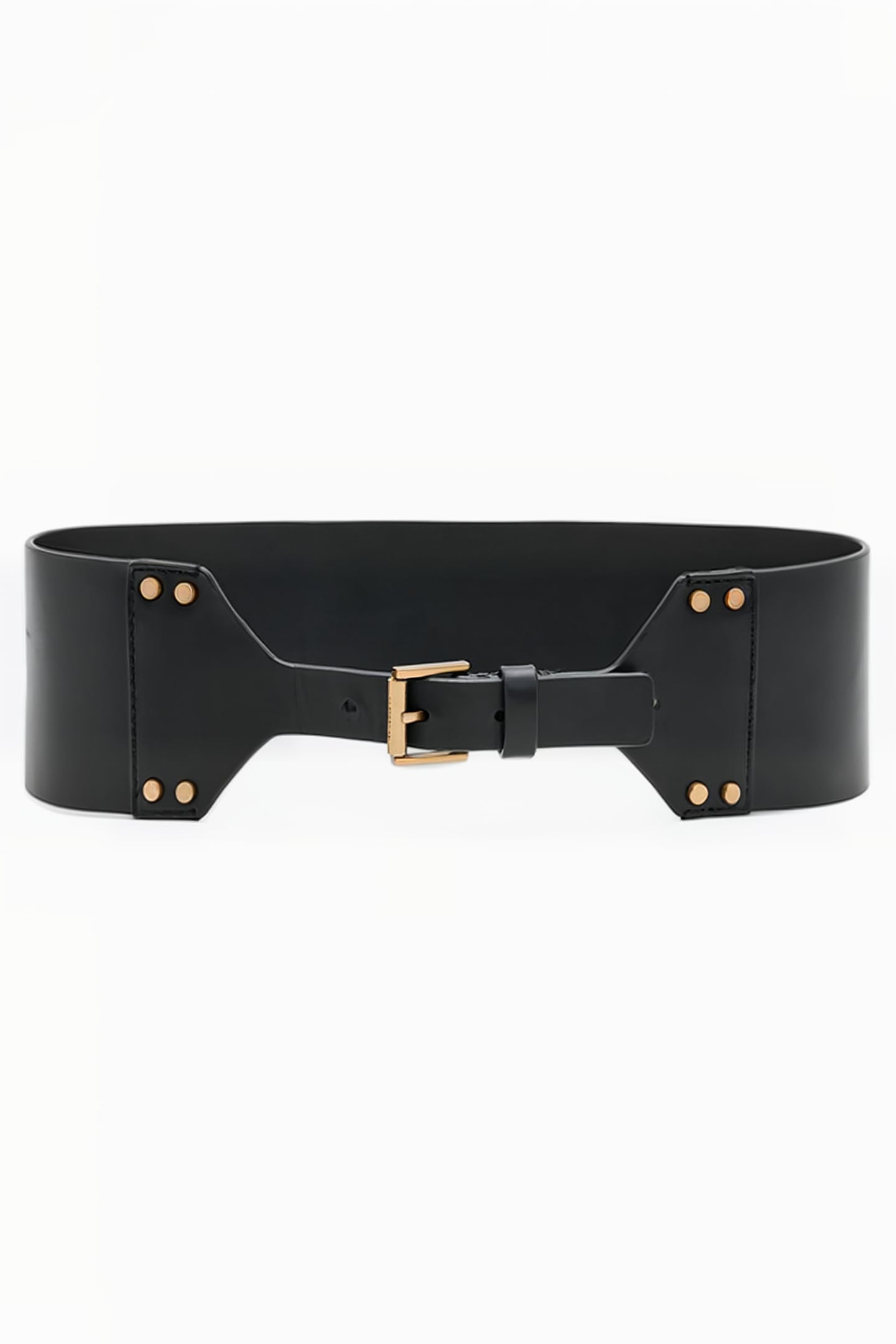 EDEN WAIST BELT PATENT BLACK/BRASS 3