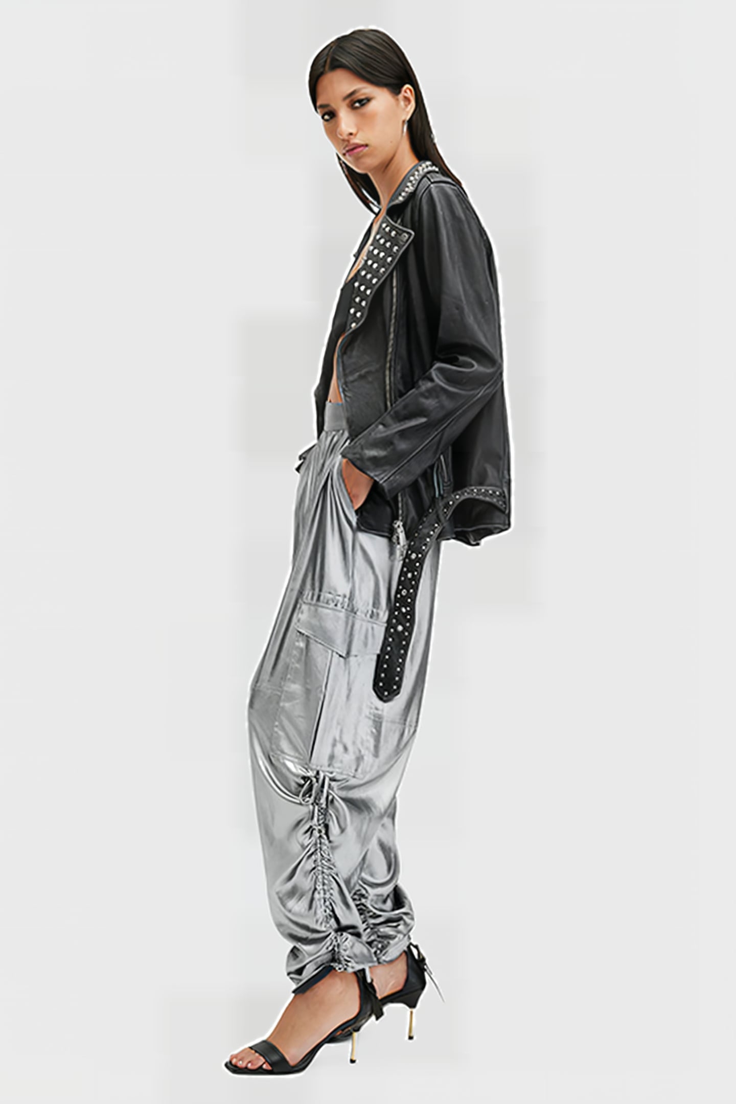 KAYE TROUSER METALLIC GREY 6