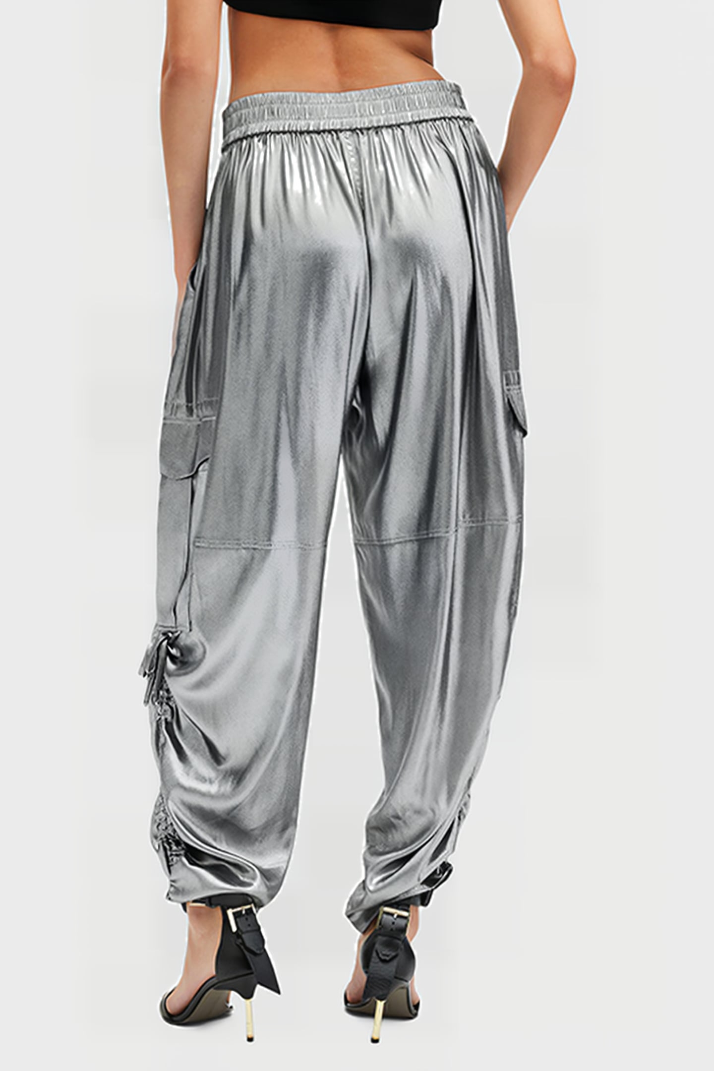 KAYE TROUSER METALLIC GREY 2
