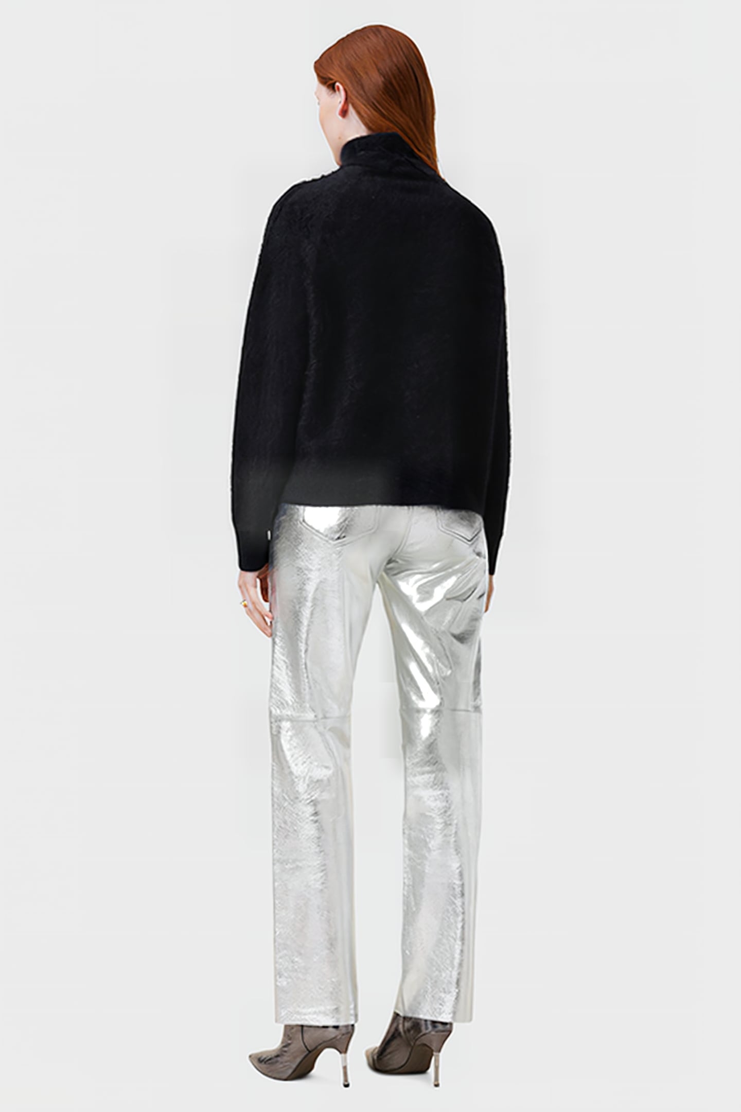 SAIGE FOIL TROUSER SILVER 4