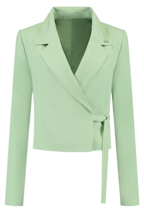NULA WRAP BLOUSE MISTY GREEN 1