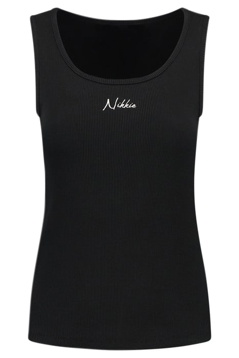 RIB SINGLET BLACK 1