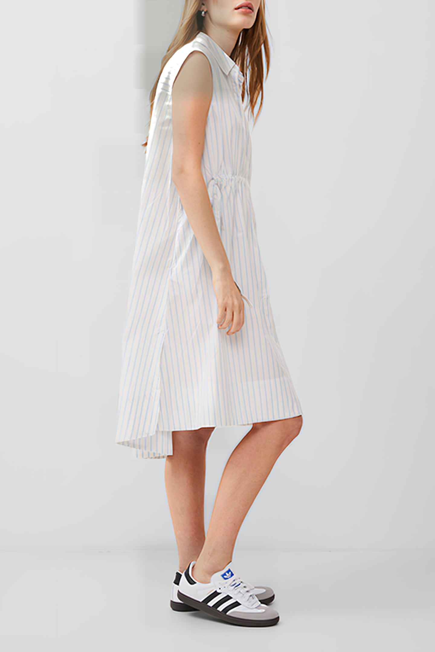 RHODES POPLIN STRIPE SHRT DRSS WHITE/CASHMERESTRIPE 3