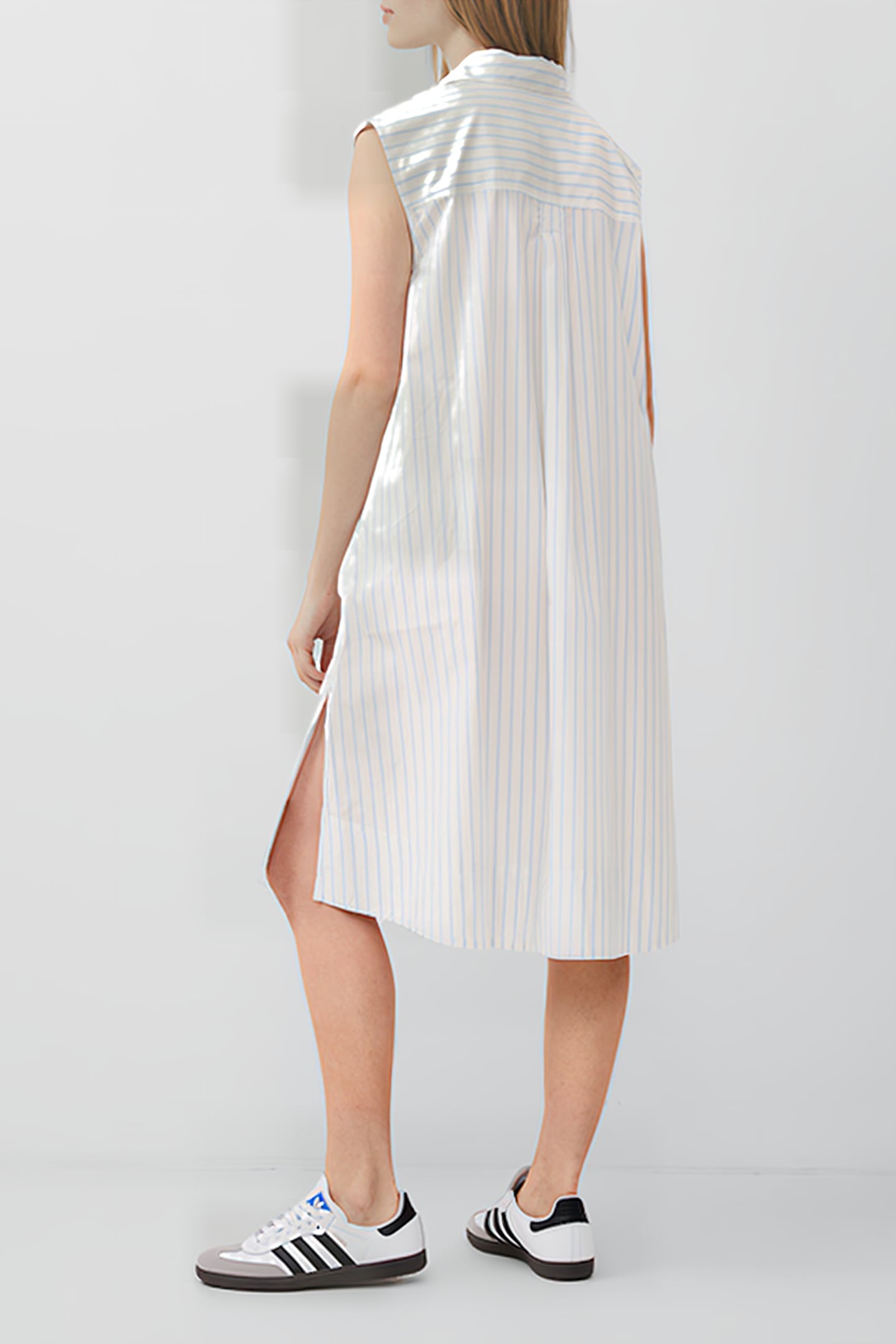 RHODES POPLIN STRIPE SHRT DRSS WHITE/CASHMERESTRIPE 2