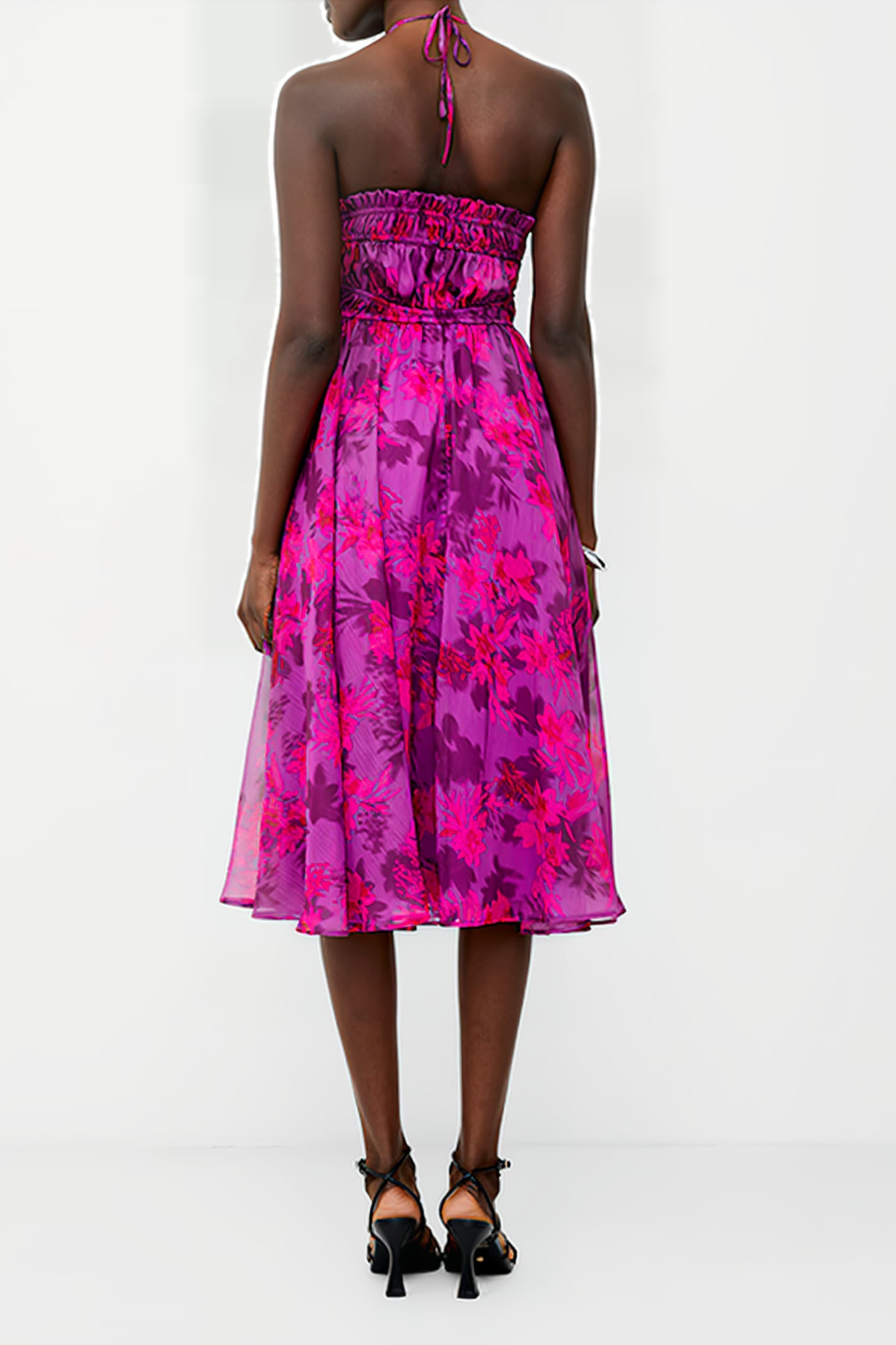 ARLA HALLIE CRINKLE DRESS MEADOW MAUVE 2