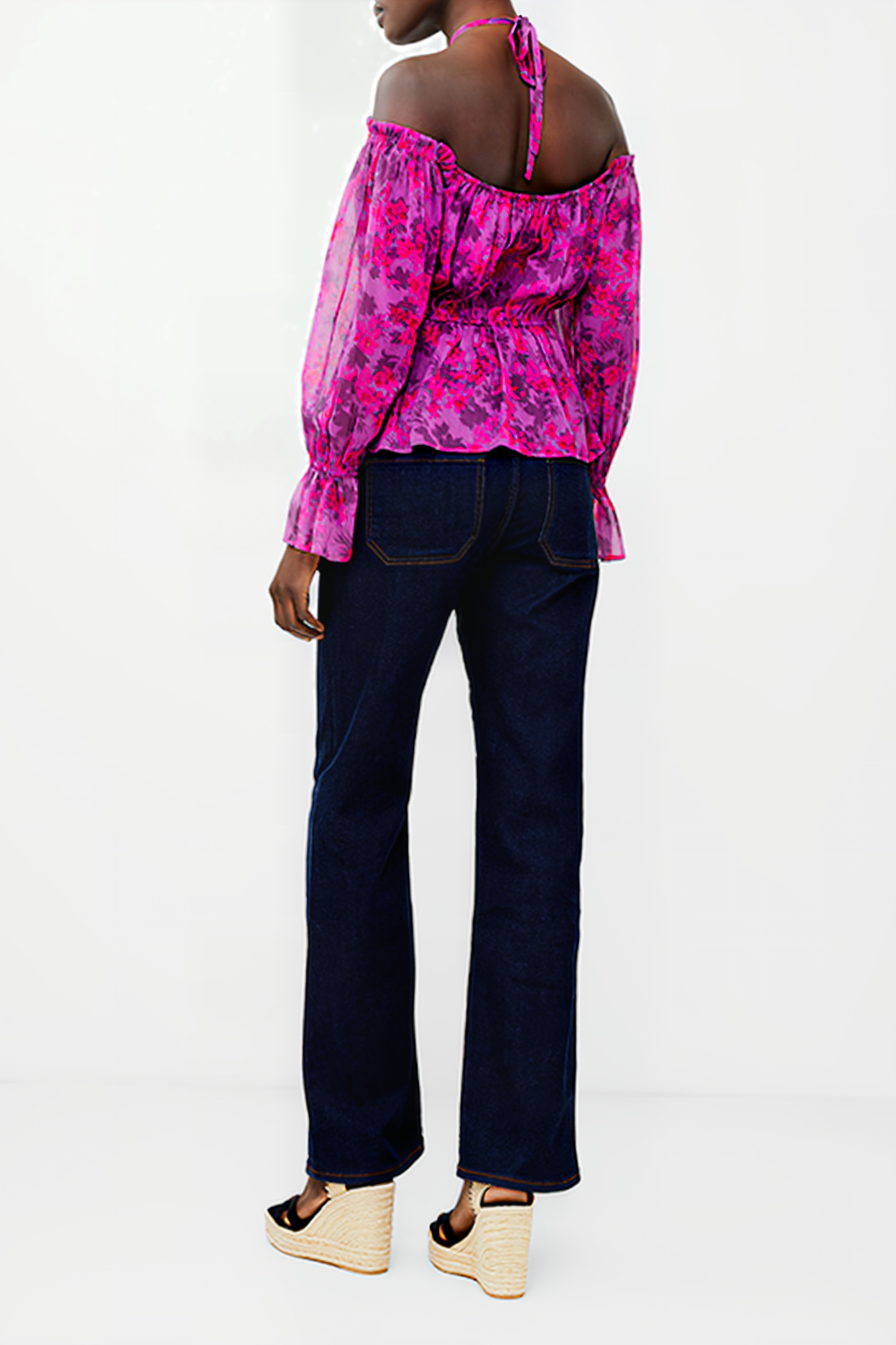 ARLA HALLIE CRINKLE BLOUSE MEADOW MAUVE 2