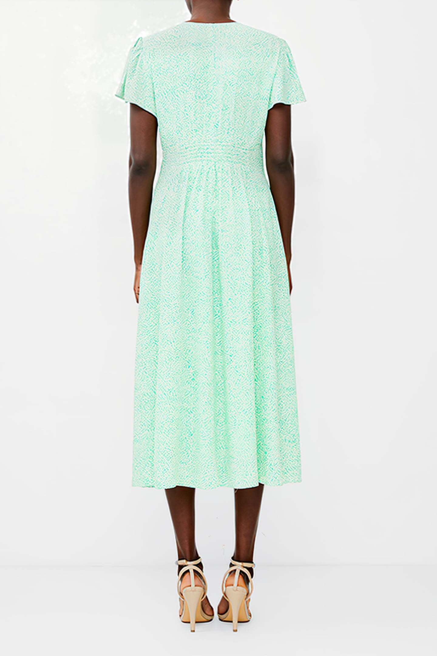 BERNICE VNK TEA DRESS MINTED GREEN 2