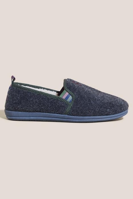 FELT LOUNGE SLIPPER DARK GREY 1