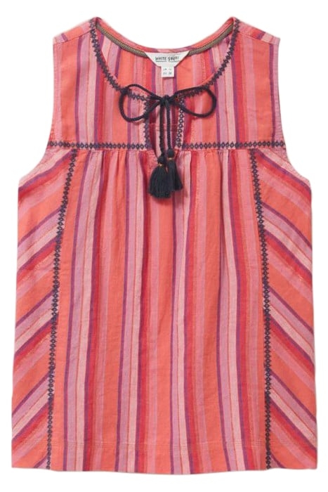 LISBET STRIPE VEST PINK MULTI 2