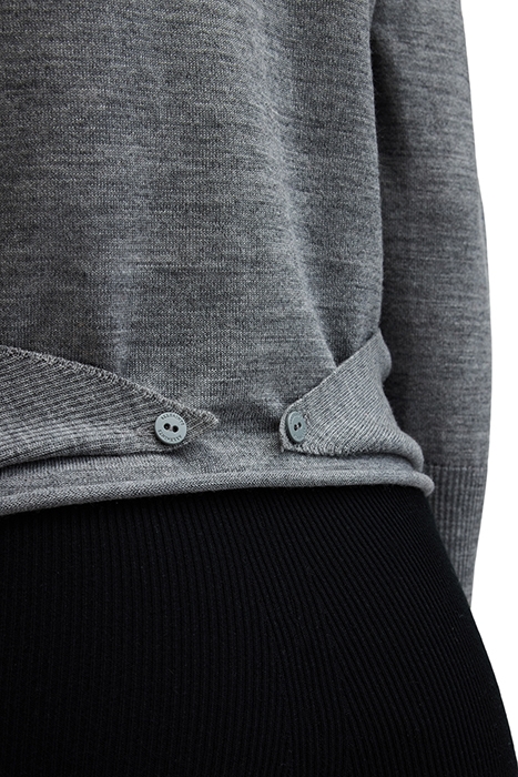 WASSON PIRATE CARDI GREY MARL 8