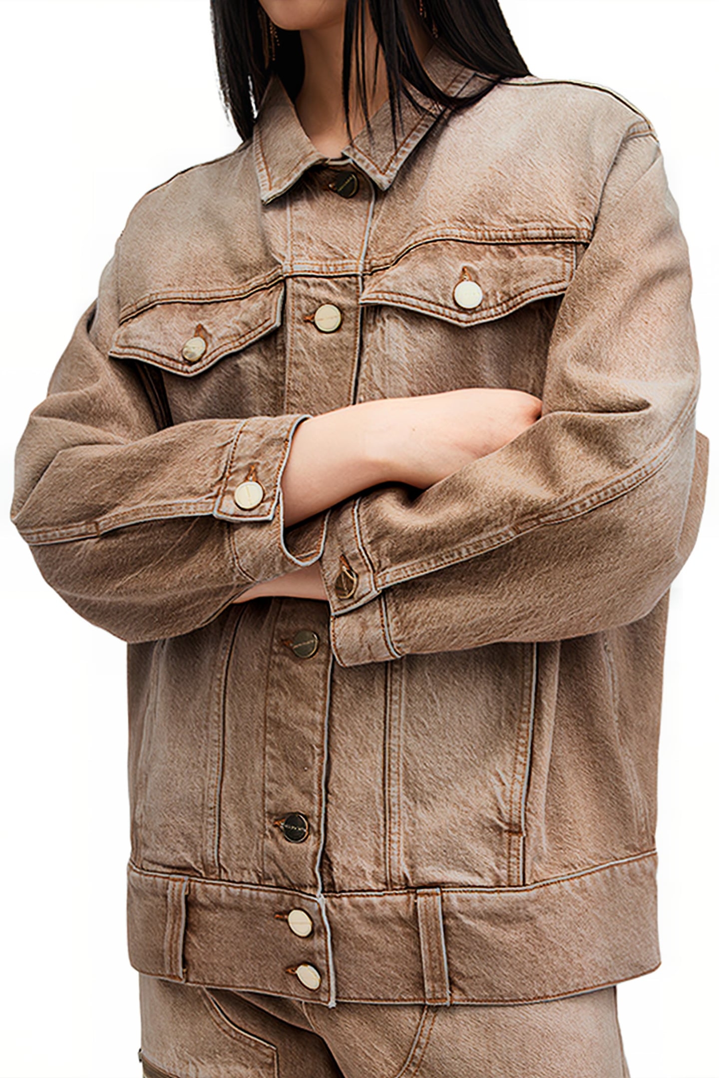 WILLOW DENIM JACKET LIGHT BROWN 7