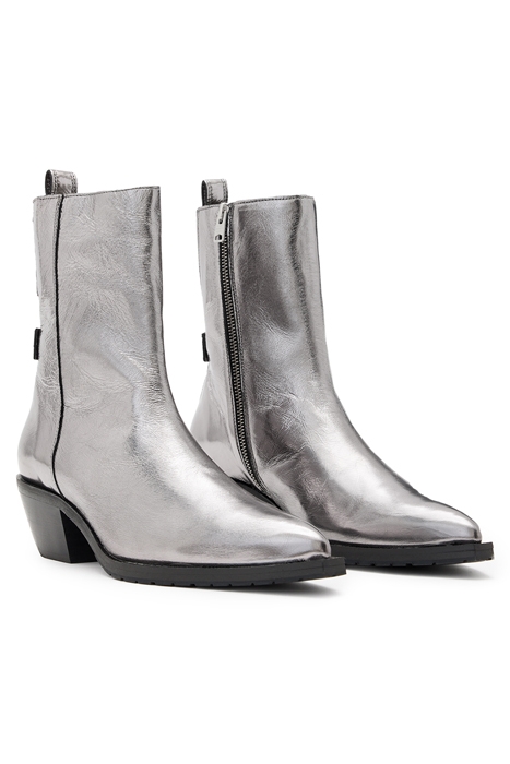 BAZELY METALLIC BOOT GUNMETAL GREY 2