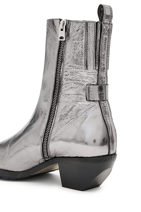 BAZELY METALLIC BOOT GUNMETAL GREY 5