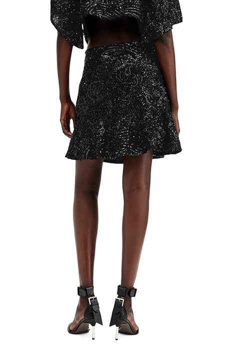 IVY EMB SKIRT BLACK 2