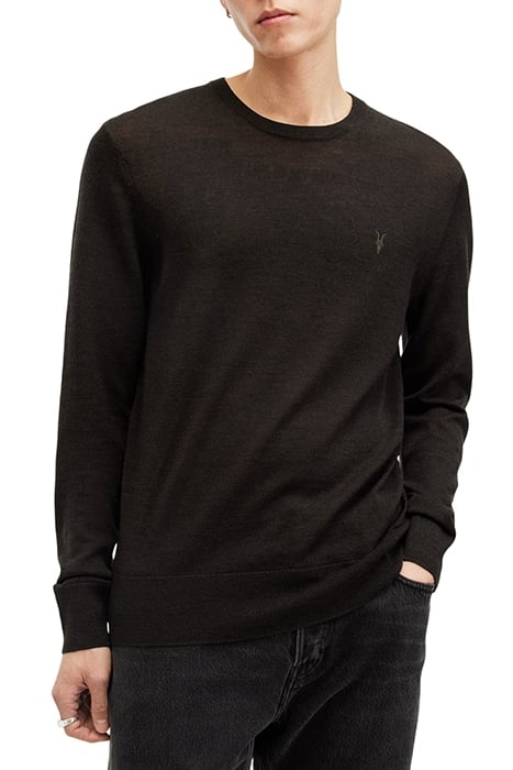 MODE MERINO CREW COFFEE BROWN 1