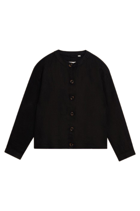 ADELE LINEN JACKET PURE BLACK 3