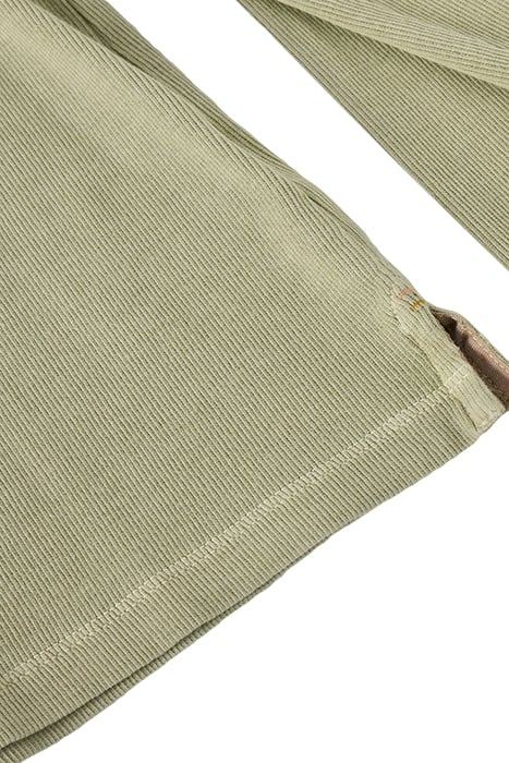 SADIE LONG SLEEVE RIB TEE KHAKI GREEN 6