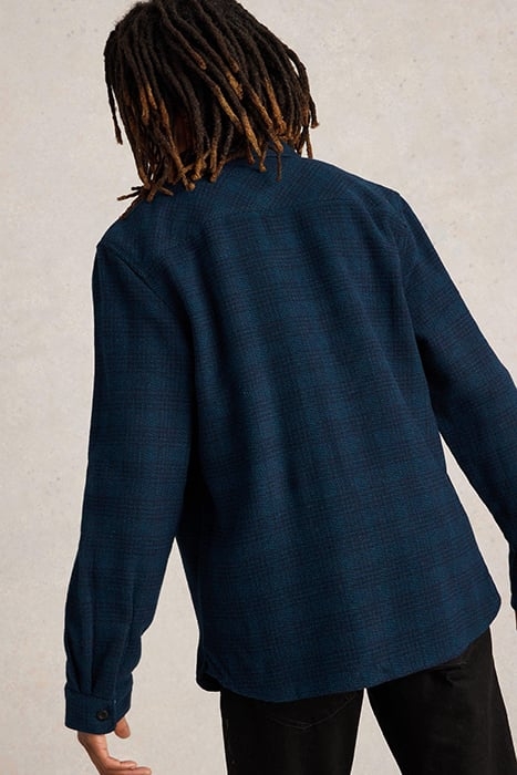 DARWEN TEXTURE OVERSHIRT NAVY MULTI 3