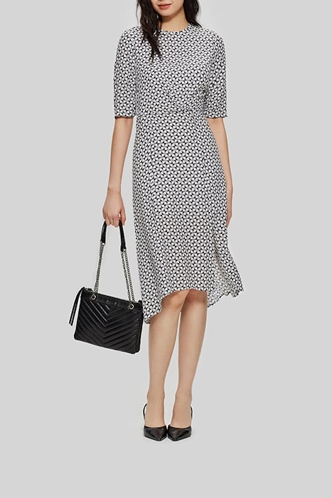 OFF-WHITE GEOMETRIC PRINT MIDI DRESS 1