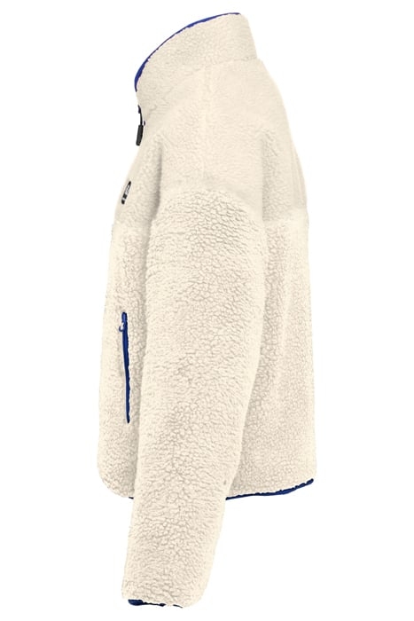 TIERS SHERPA JACKET ANTIQUE WHITE-ICED COFFEE 3