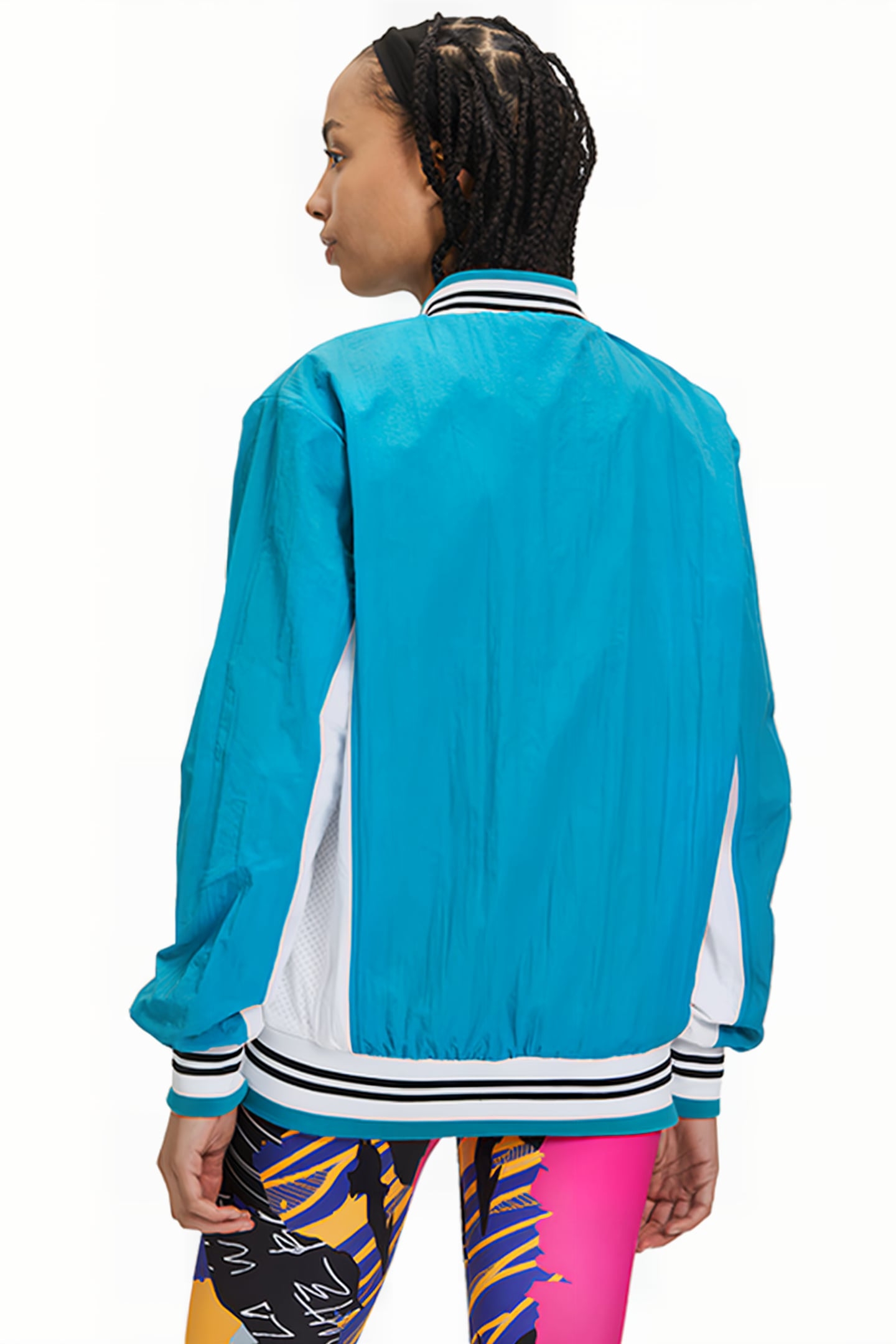 CRINKLE NYLON SETTANTA JACKET MARINE / WHITE 2