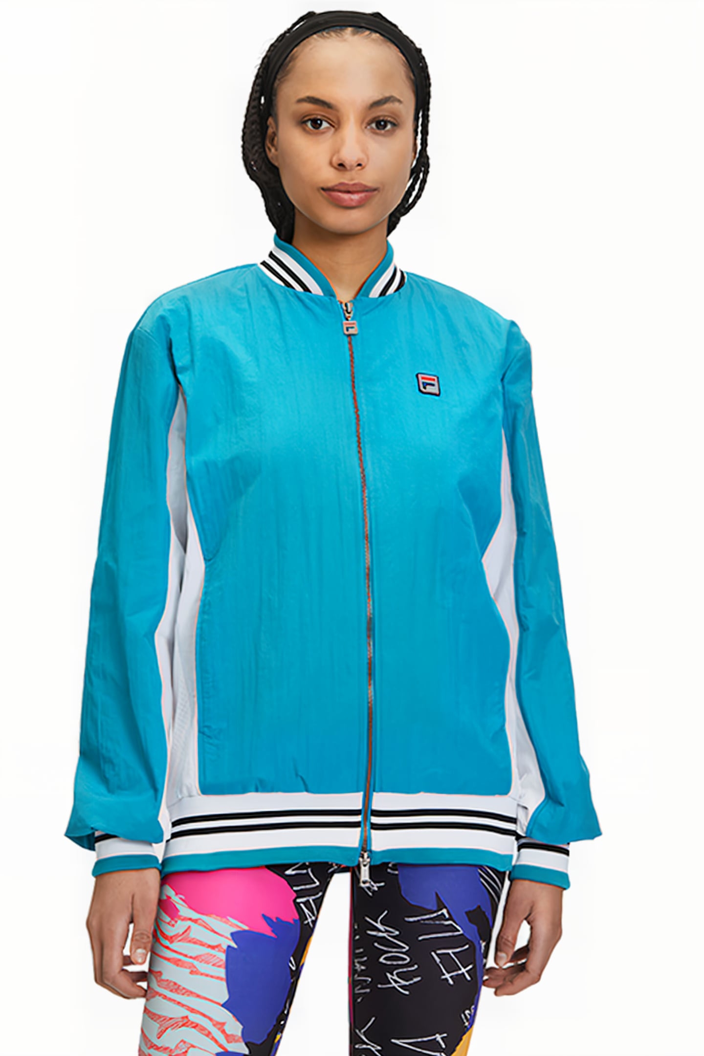 CRINKLE NYLON SETTANTA JACKET MARINE / WHITE 1