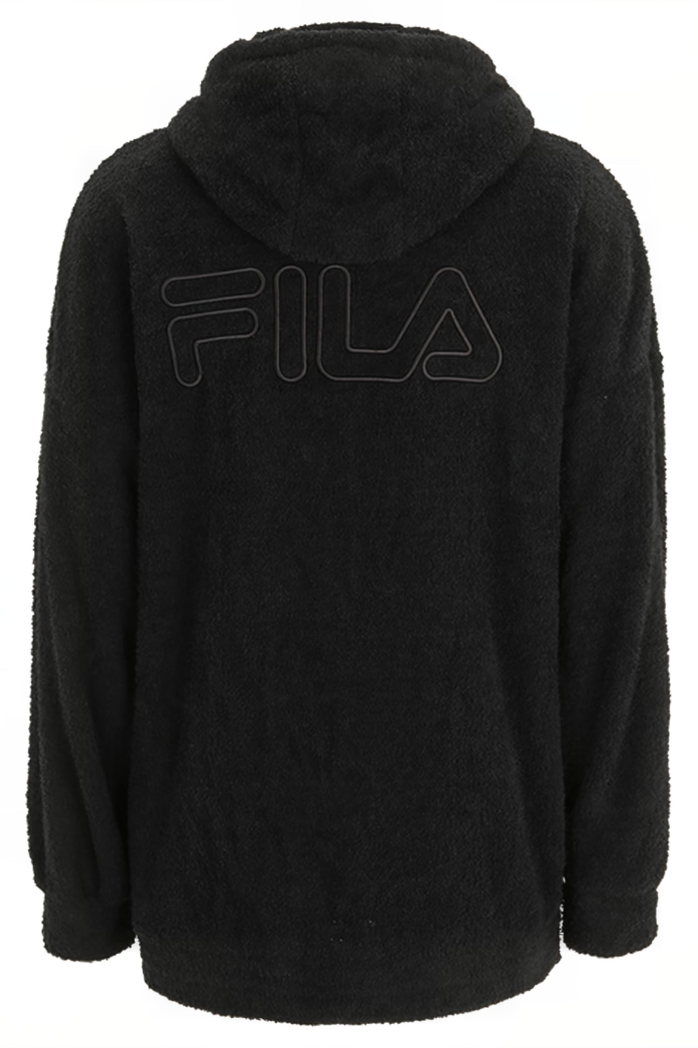 OVERSIZE TERRY FABRIC HOODIE BLACK 5