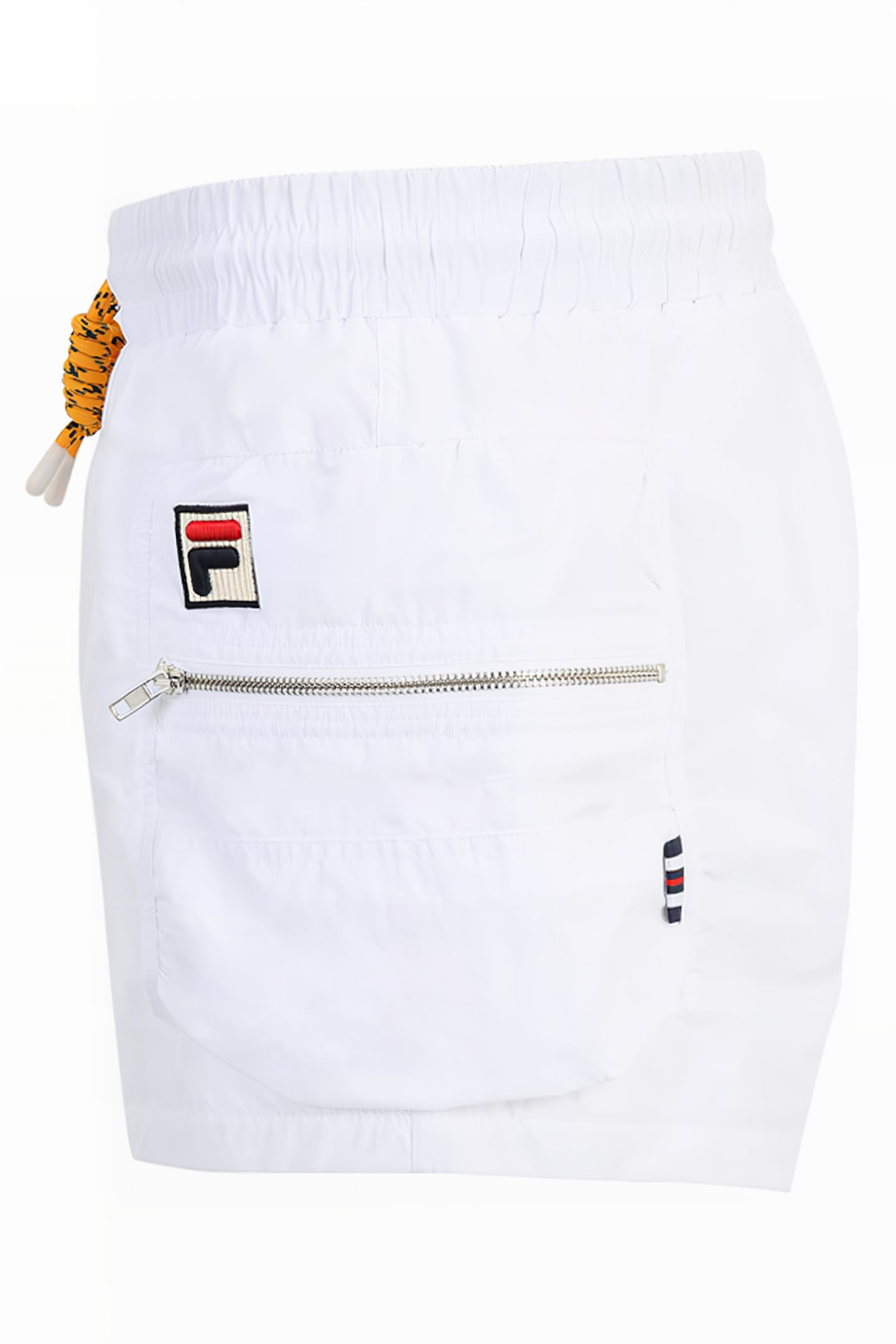 CRINKLE NYLON SHORTS WITH SIZE POCKETS WHITE 6