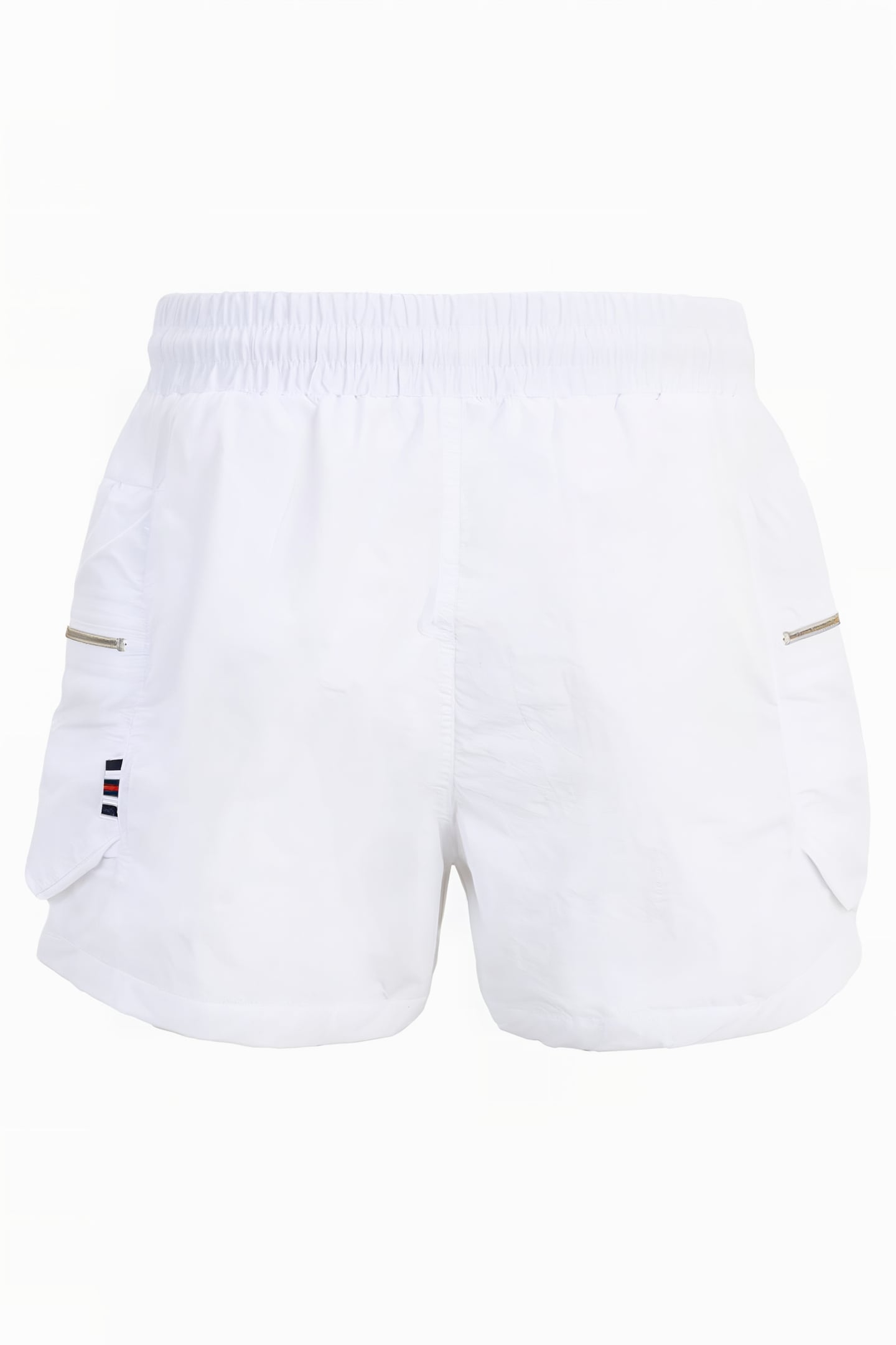CRINKLE NYLON SHORTS WITH SIZE POCKETS WHITE 5
