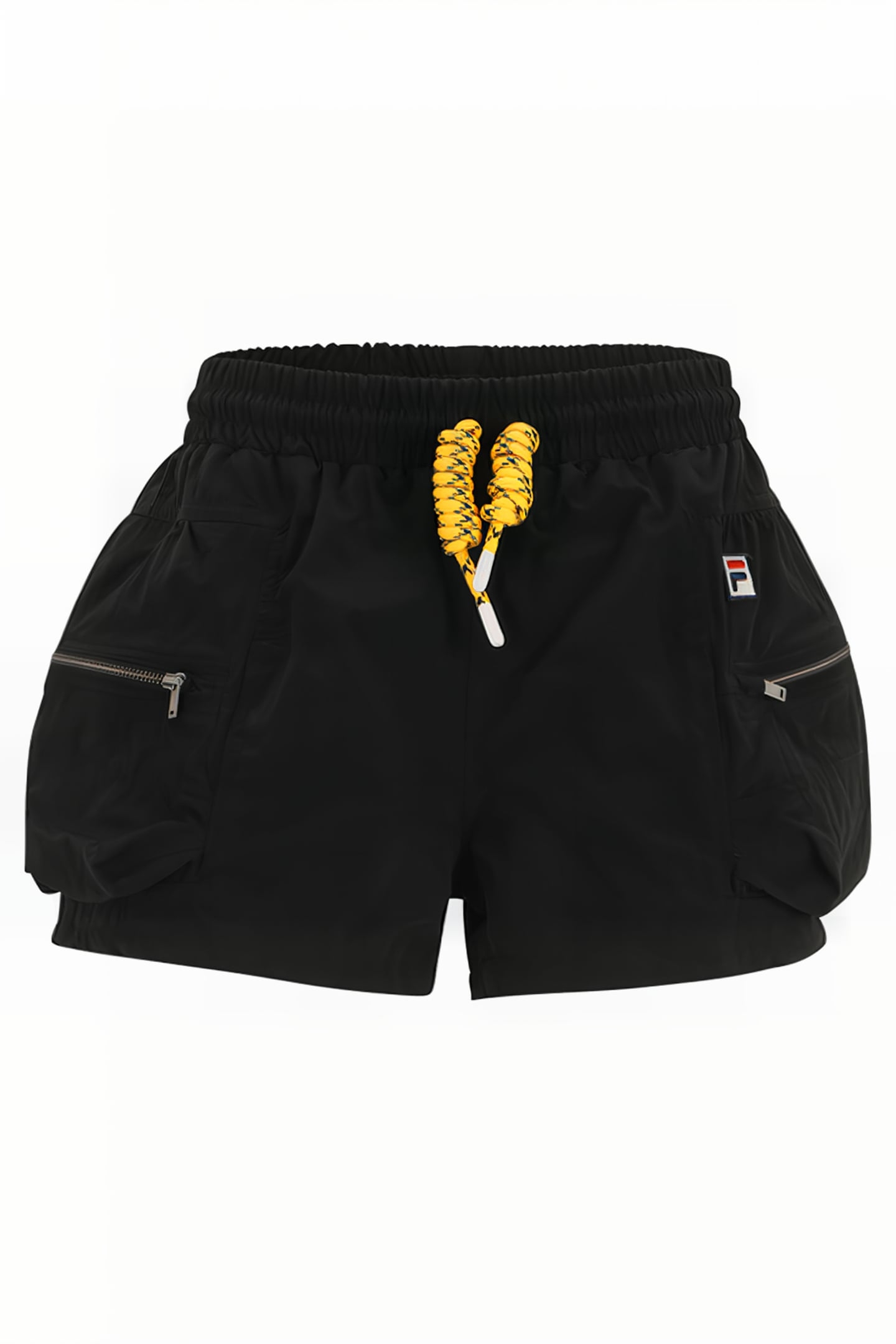 CRINKLE NYLON SHORTS WITH SIZE POCKETS BLACK 4