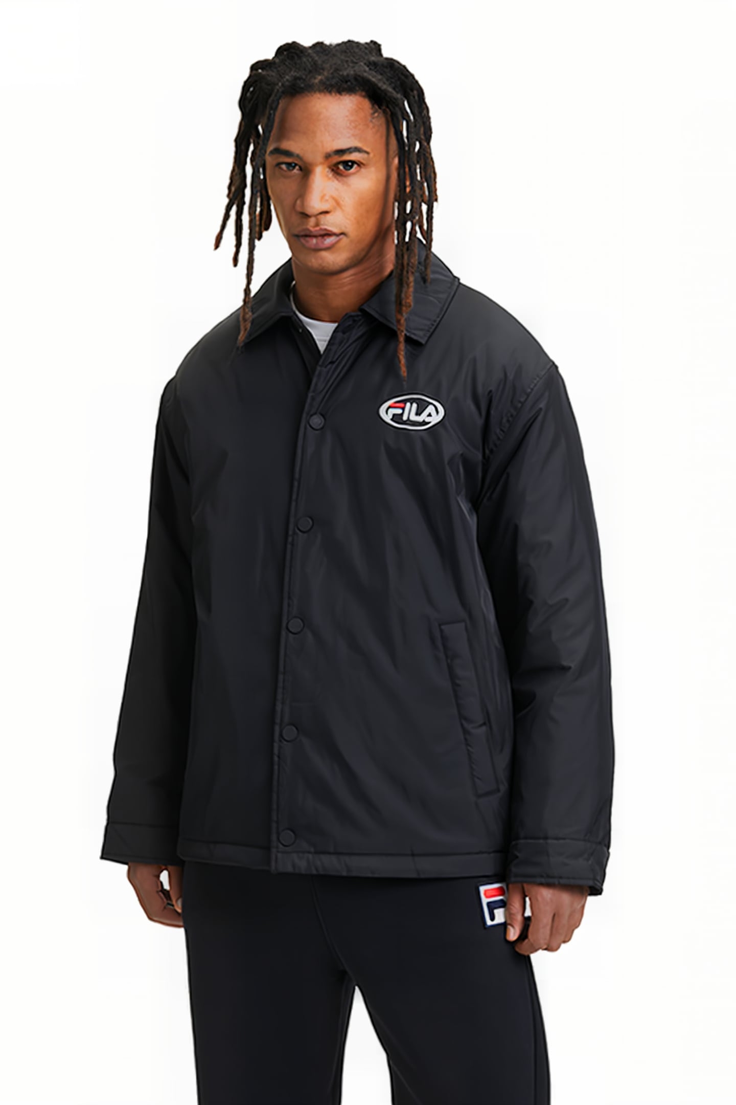 LENOIR PADDED COACH JACKET BLACK 1