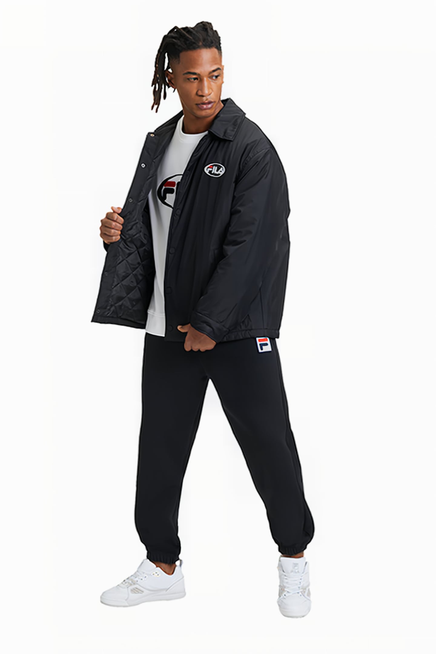 LENOIR PADDED COACH JACKET BLACK 6