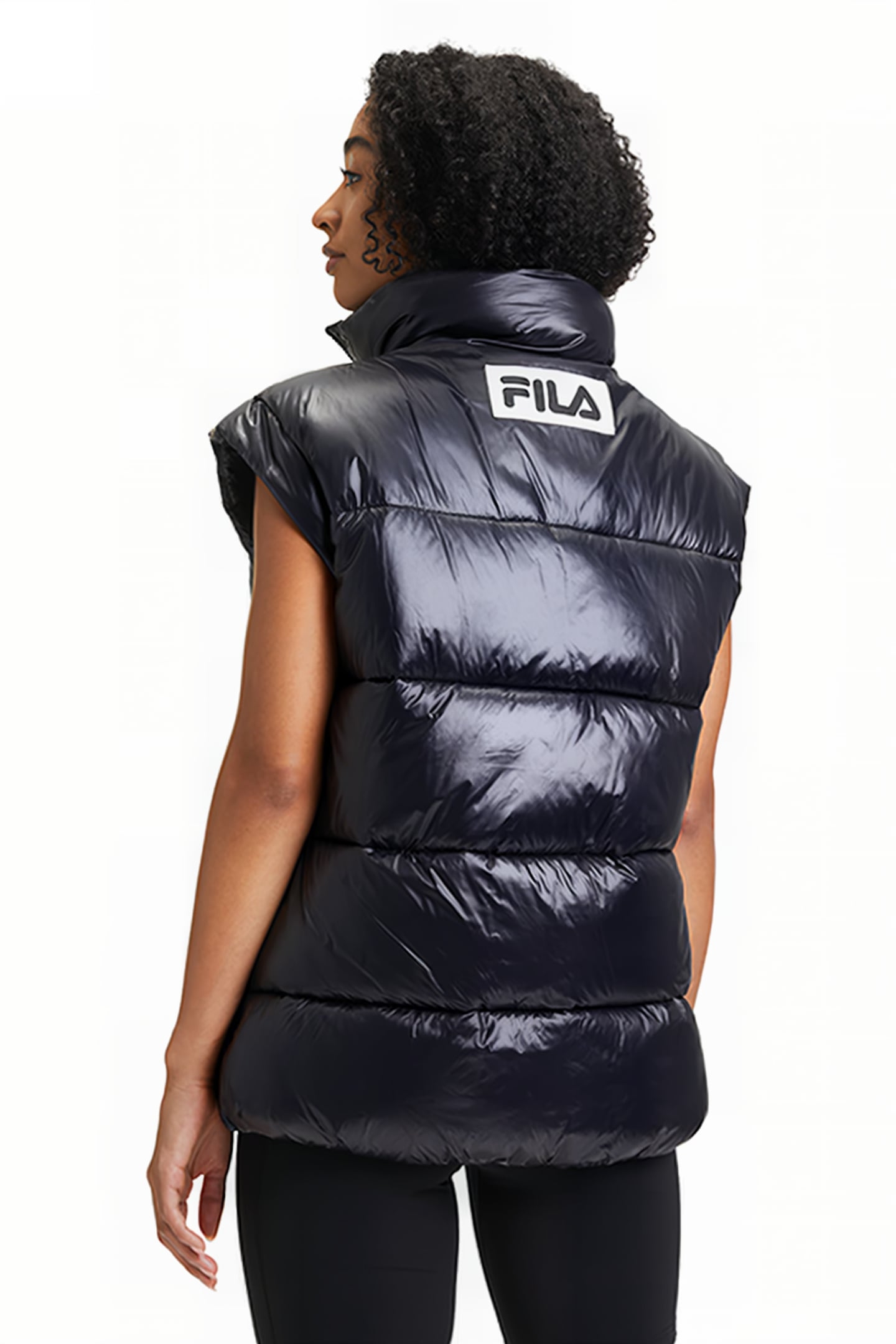 LUZK LONG PUFFER VEST BLACK 2