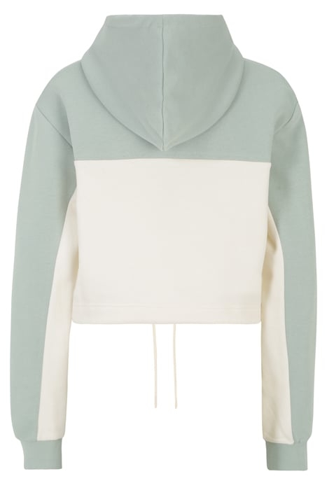 LAAGNA BLOCKED HOODY JADEITE-ANTIQUE WHITE 5