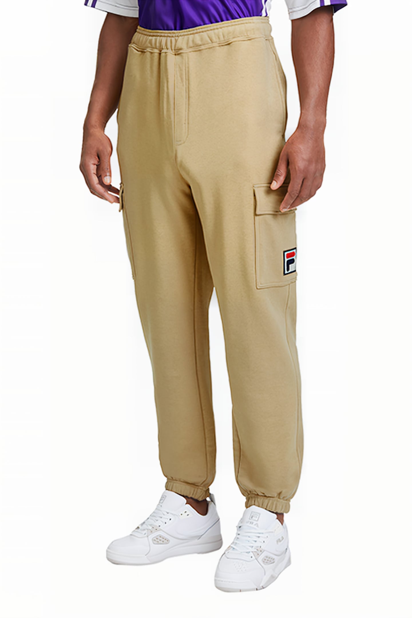 LONGARONE CARGO SWEAT PANTS CORNSTALK 1