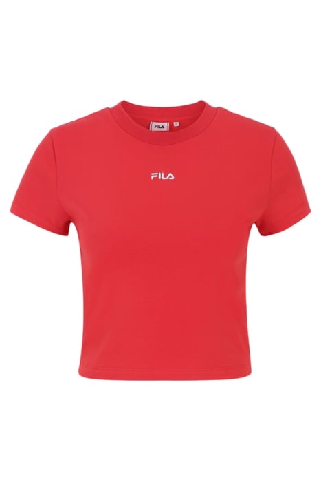 LATINA CROPPED TEE TRUE RED 4
