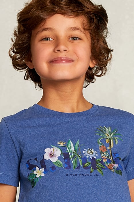 NORMAL FIT MEL BLUE T-SHIRT 4