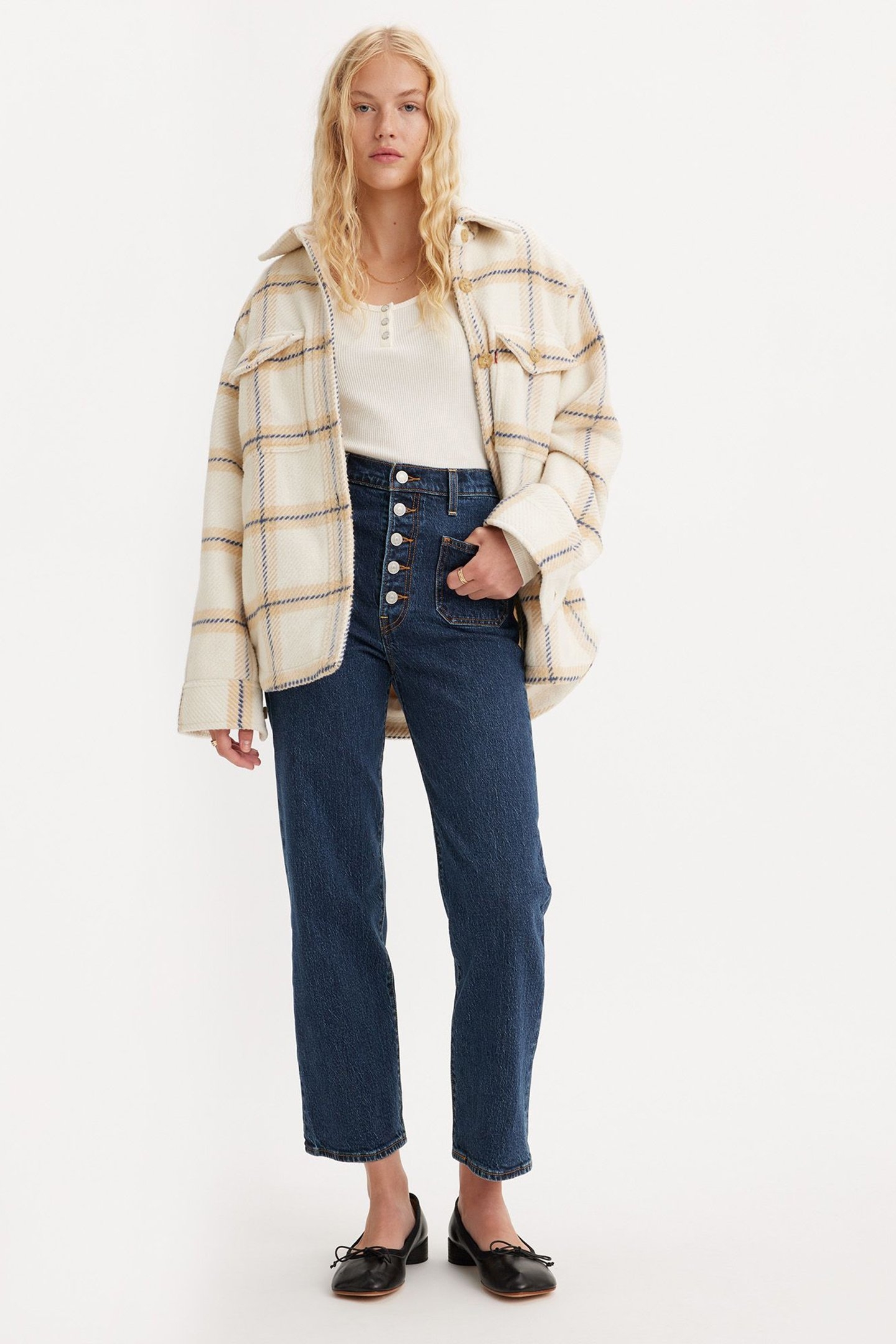 RIBCAGE STRAIGHT PATCH POCKET JEANS 4