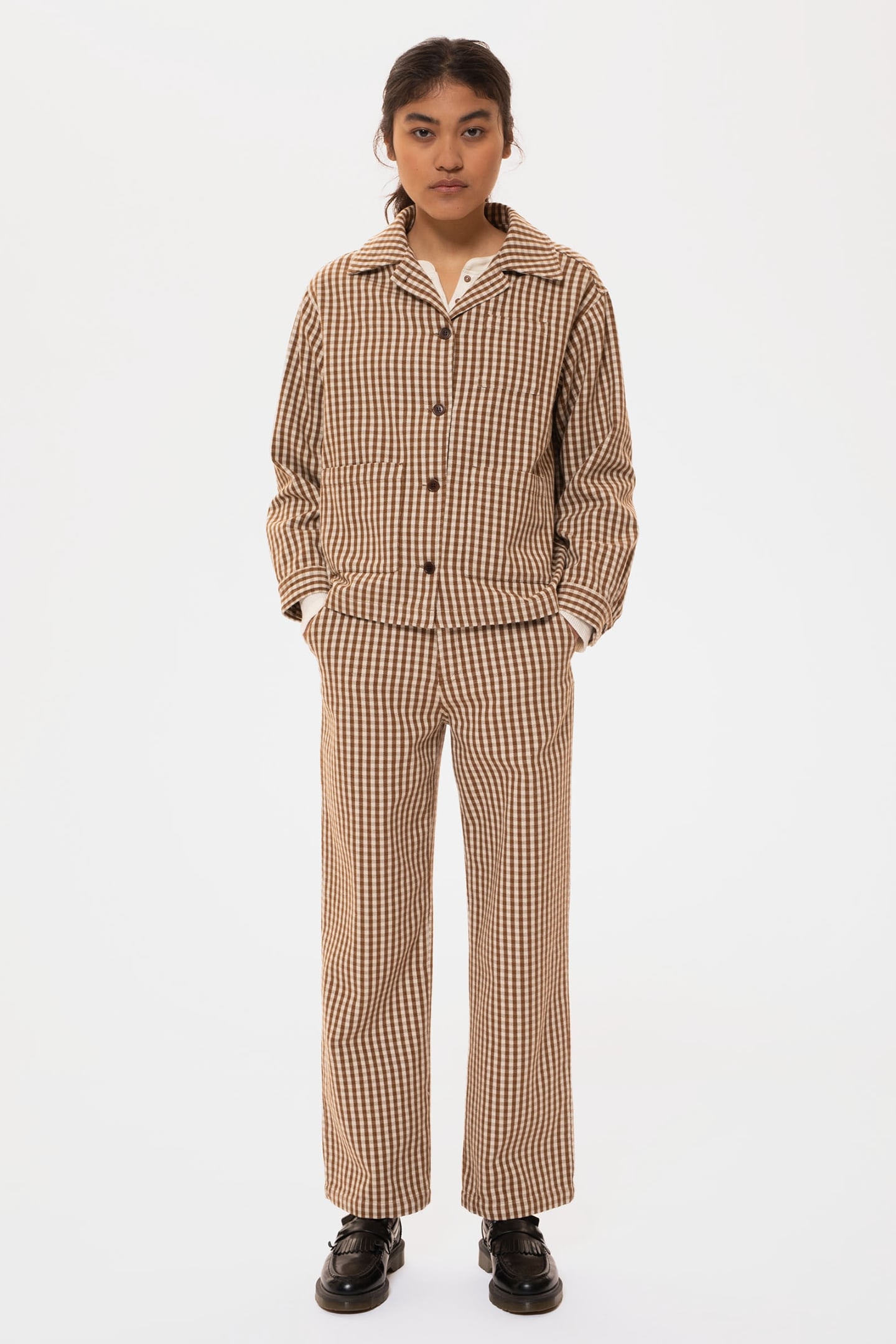 MAJ OVERSHIRT GINGHAM OAK 3