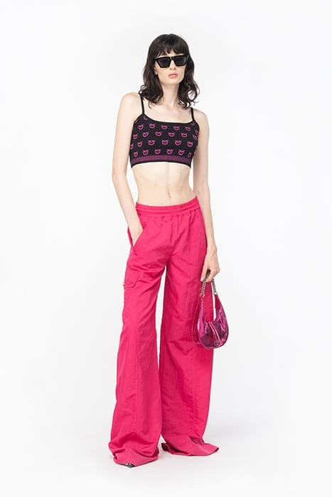 COBO TANK TOP MULTICOLOR PRINT BLACK/FUCHSIA 1