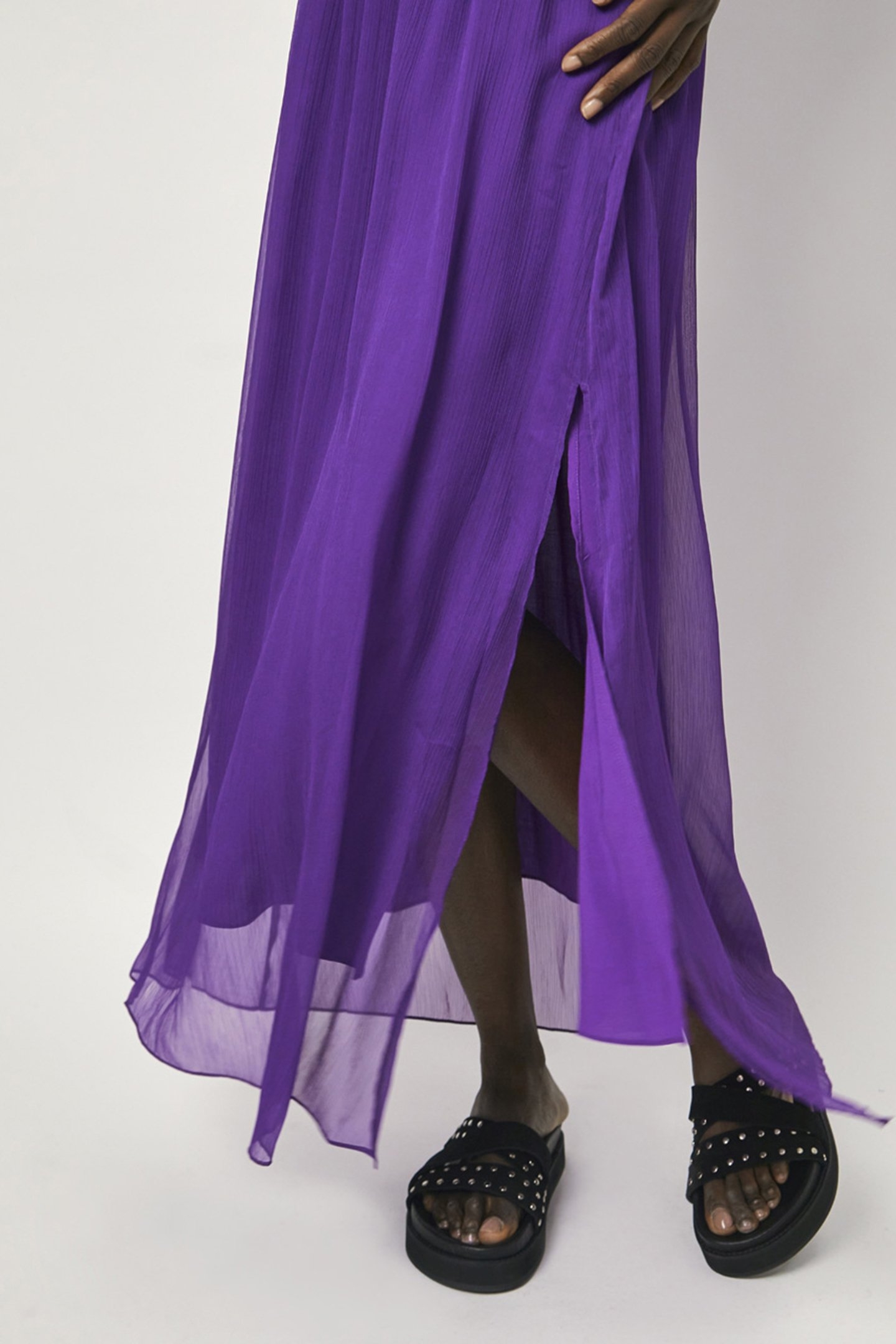 ABSOLUTE PLEATED BOHO DRESS MYSTIQUE VIOLET 5