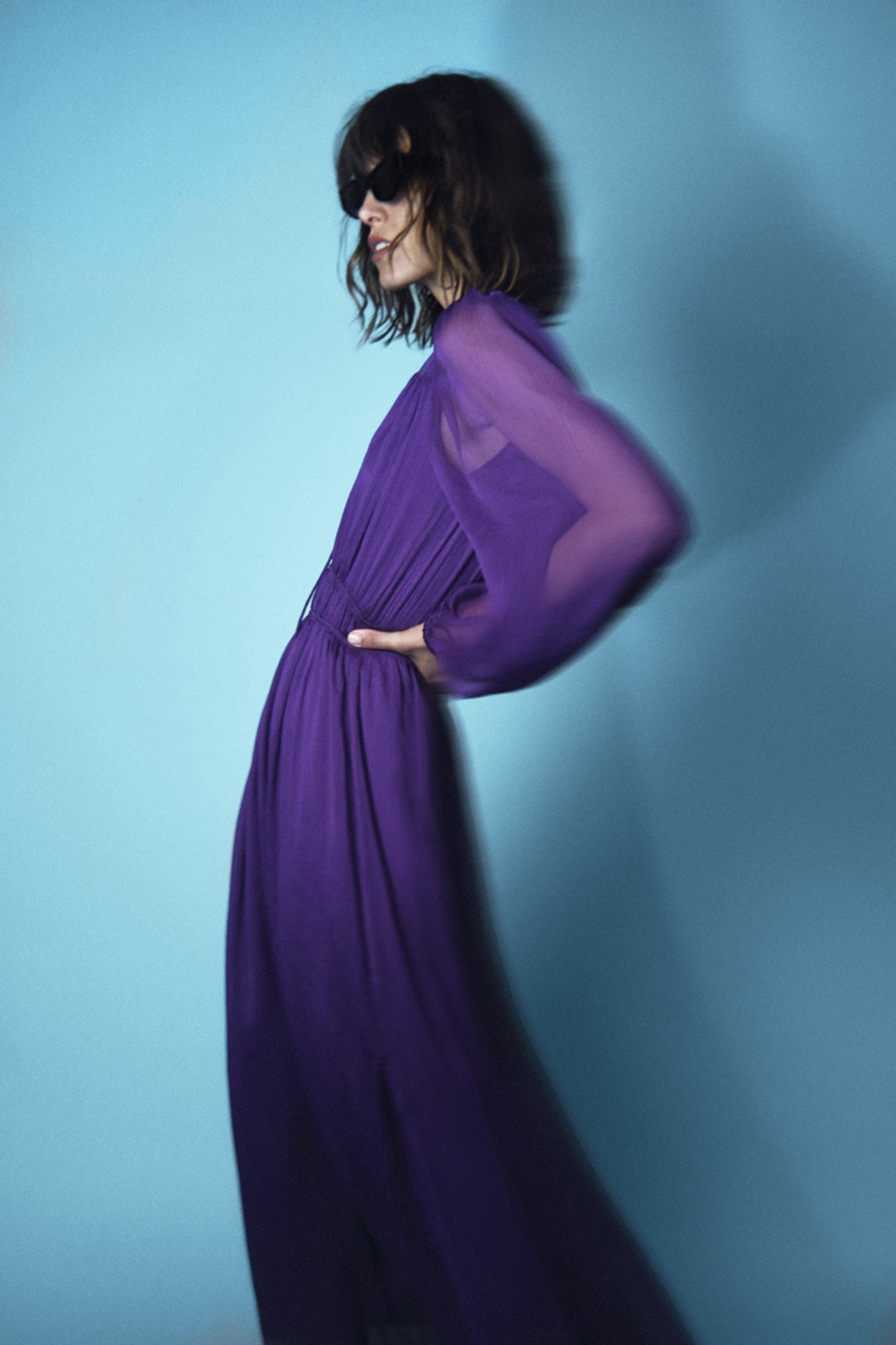 ABSOLUTE PLEATED BOHO DRESS MYSTIQUE VIOLET 6