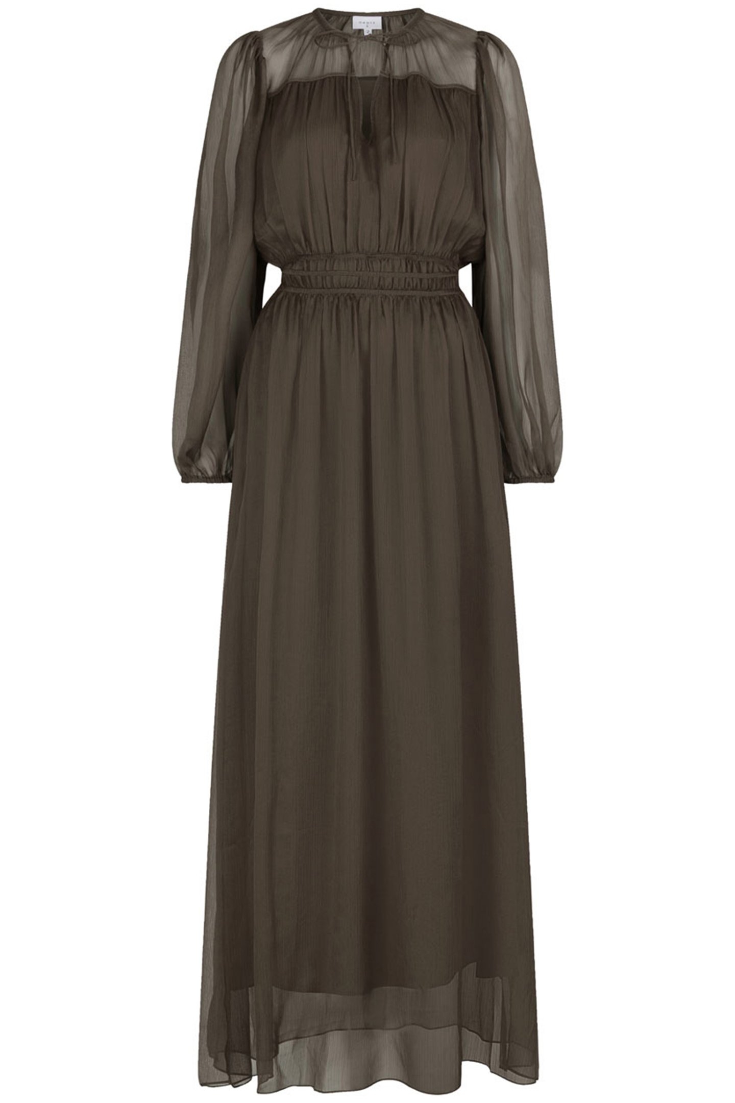 ABSOLUTE PLEATED BOHO DRESS UTILITY GREEN 3