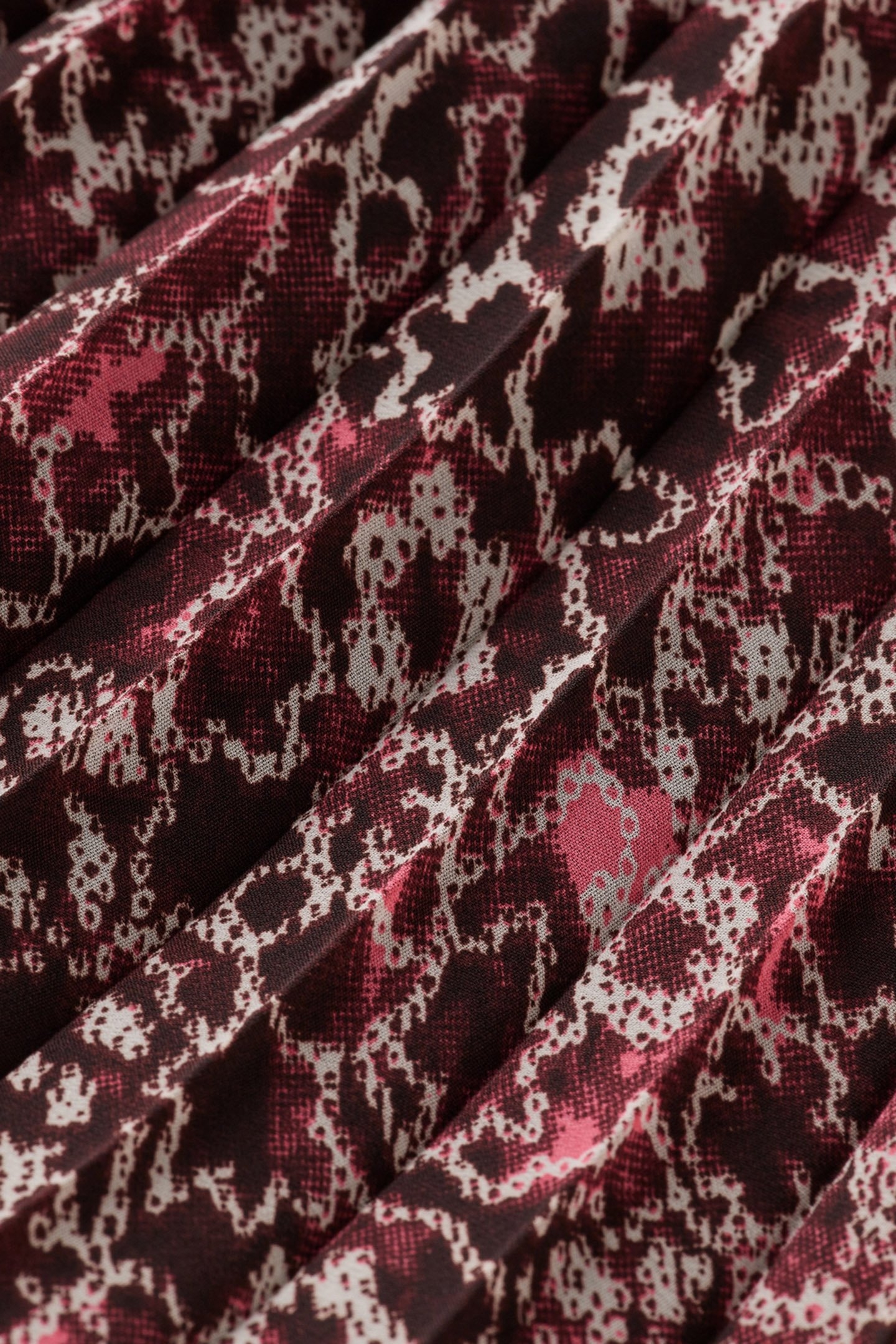 PLEATED PRINTED SKIRT SHIBORI FLORAL PINK 8